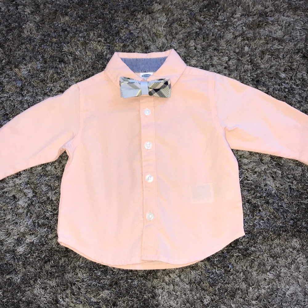 Old Navy 👨‍✈️ baby boy long sleeve dress shirt 👔
